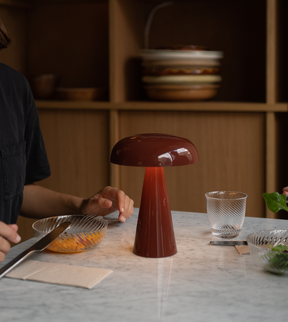 Rød Fluesvamp - Mushroom Table Lamp