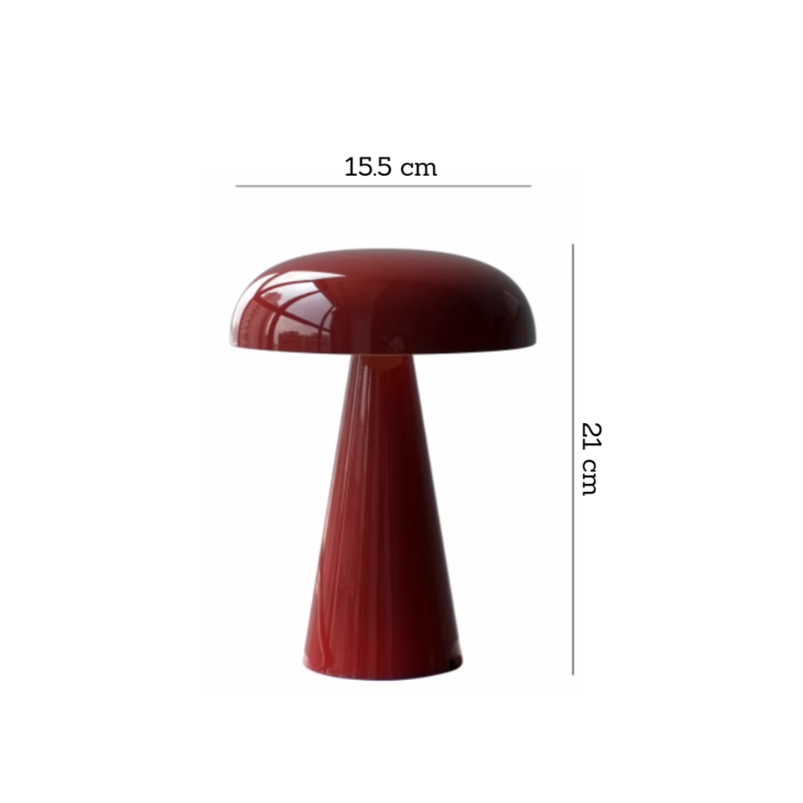 Rød Fluesvamp - Mushroom Table Lamp