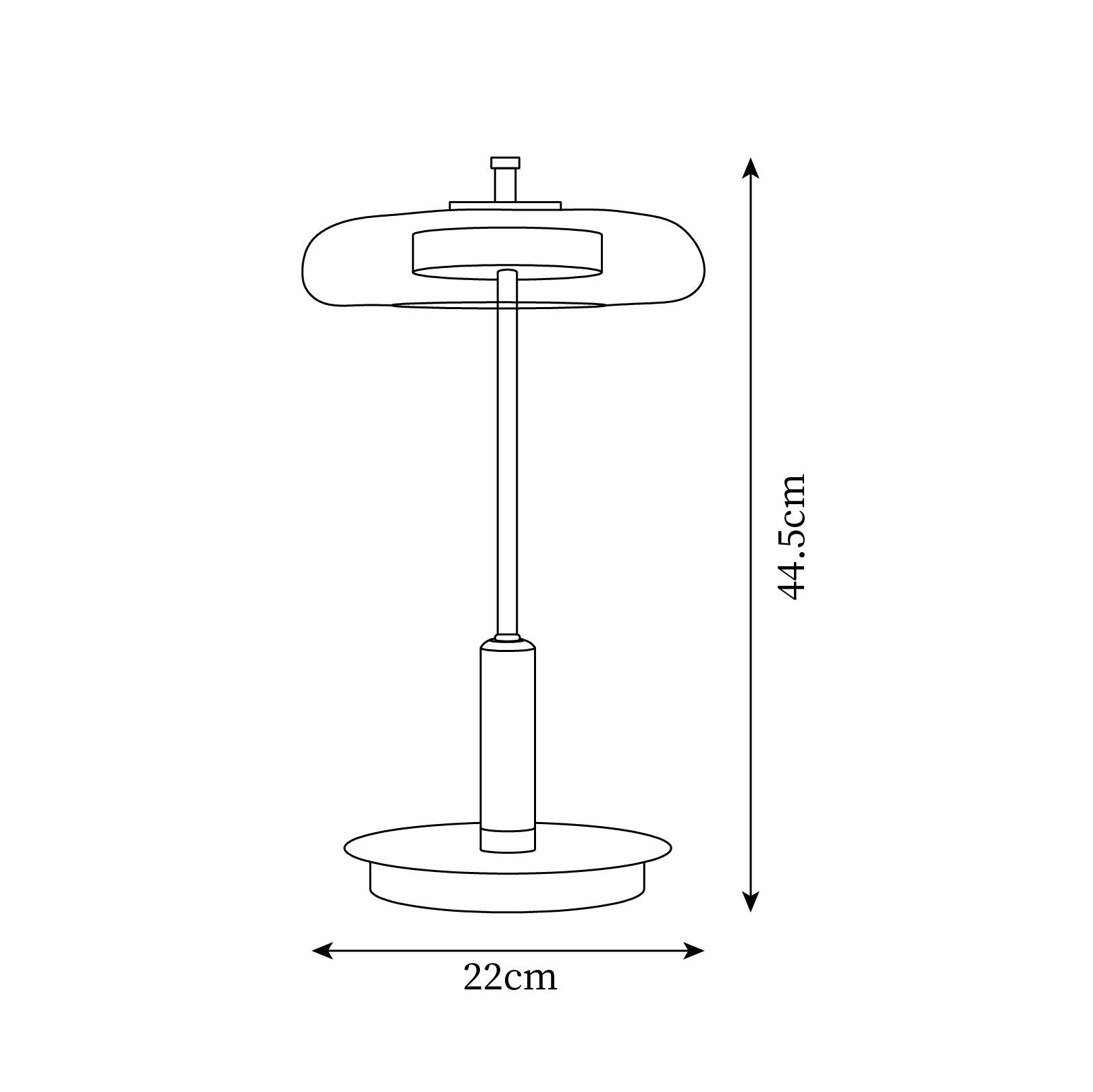Vetro Fungo - Contemporary Table Lamp