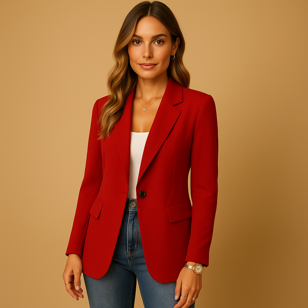Fitted Women's Blazer - Slim-Fit Jacket in Multiple Colors and Sizes, Versatile Style for Formal and Casual Occasions 2
