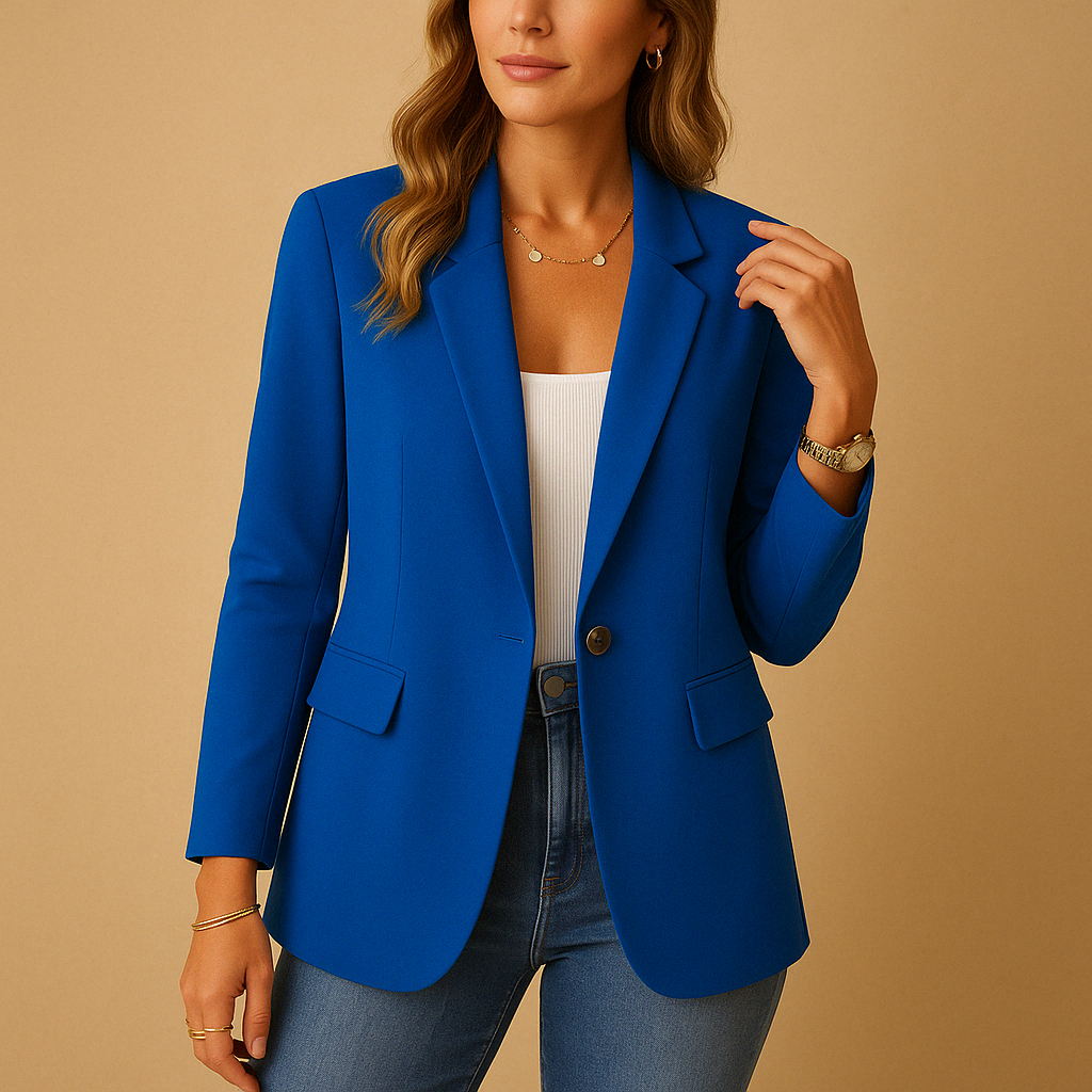 Fitted Women's Blazer - Slim-Fit Jacket in Multiple Colors and Sizes, Versatile Style for Formal and Casual Occasions 5