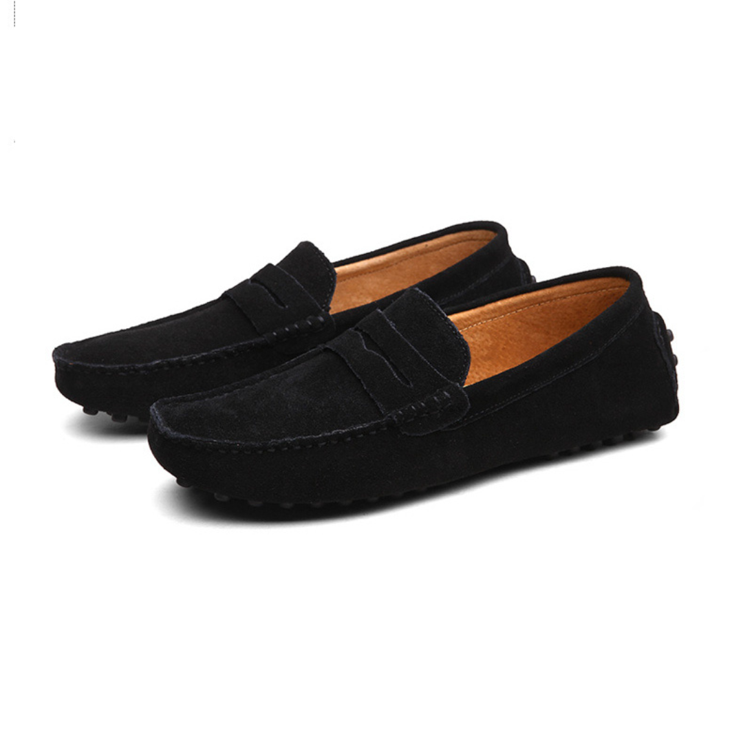 Italian Style Suede Mens Loafers – Comfortable Casual Footwear in Classic Colors, Sizes 38 to 49 1