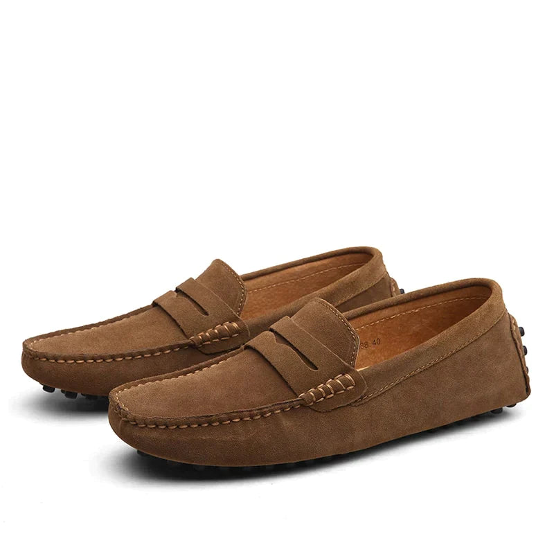 Italian Style Suede Mens Loafers – Comfortable Casual Footwear in Classic Colors, Sizes 38 to 49 3