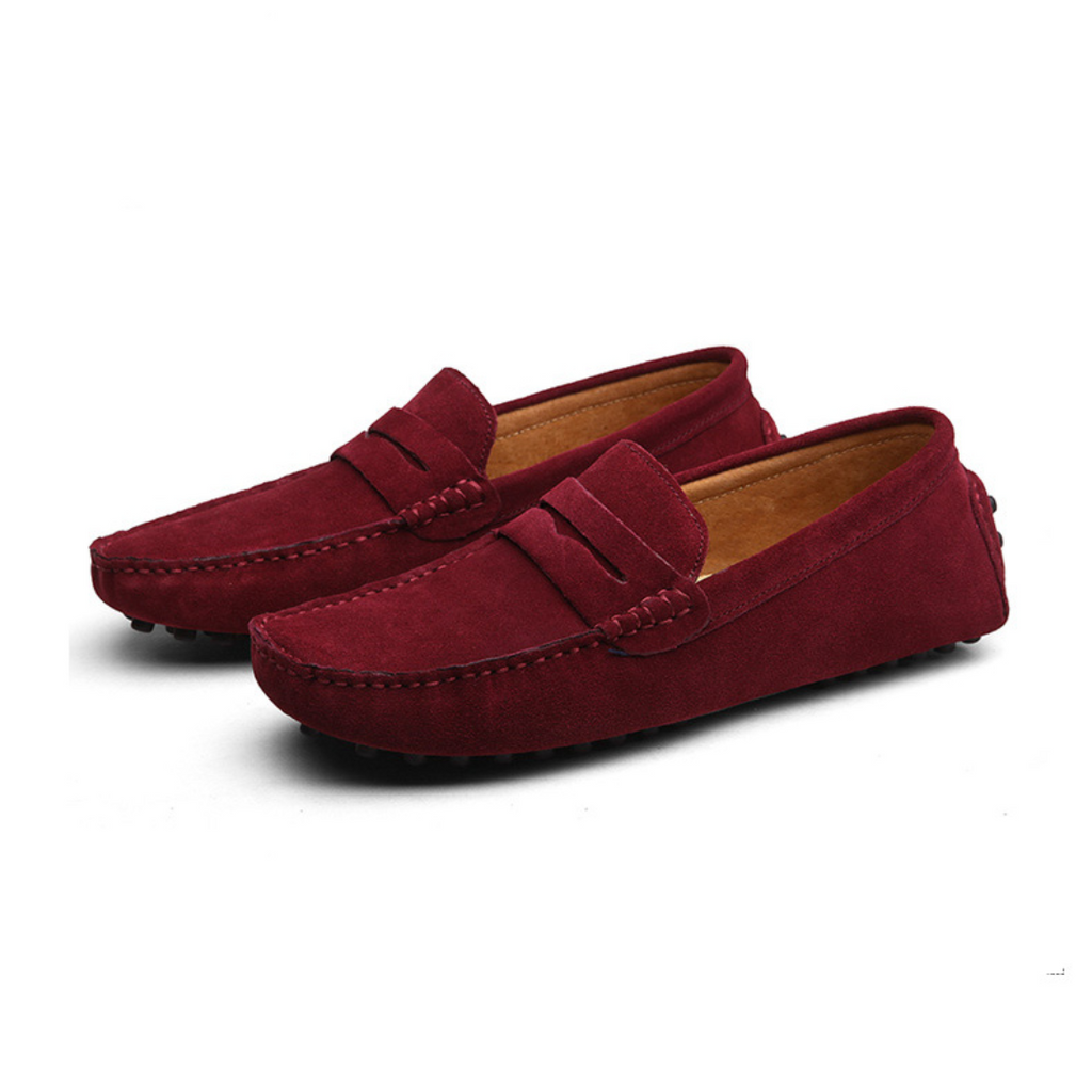 Italian Style Suede Mens Loafers – Comfortable Casual Footwear in Classic Colors, Sizes 38 to 49 5