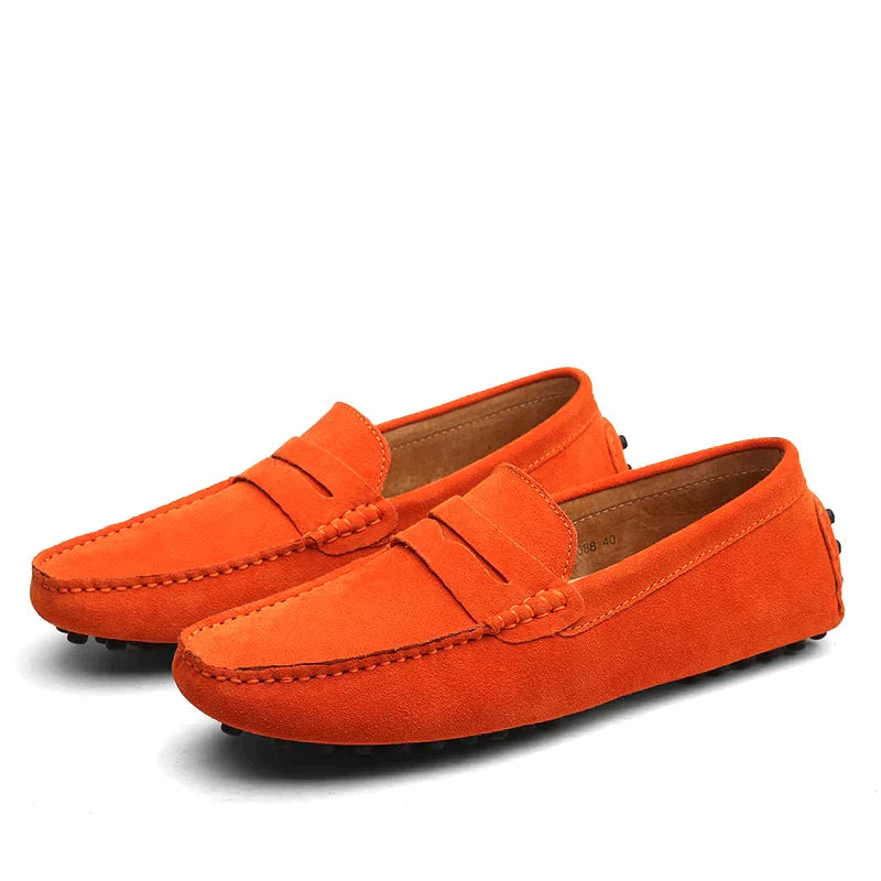 Italian Style Suede Mens Loafers – Comfortable Casual Footwear in Classic Colors, Sizes 38 to 49 9