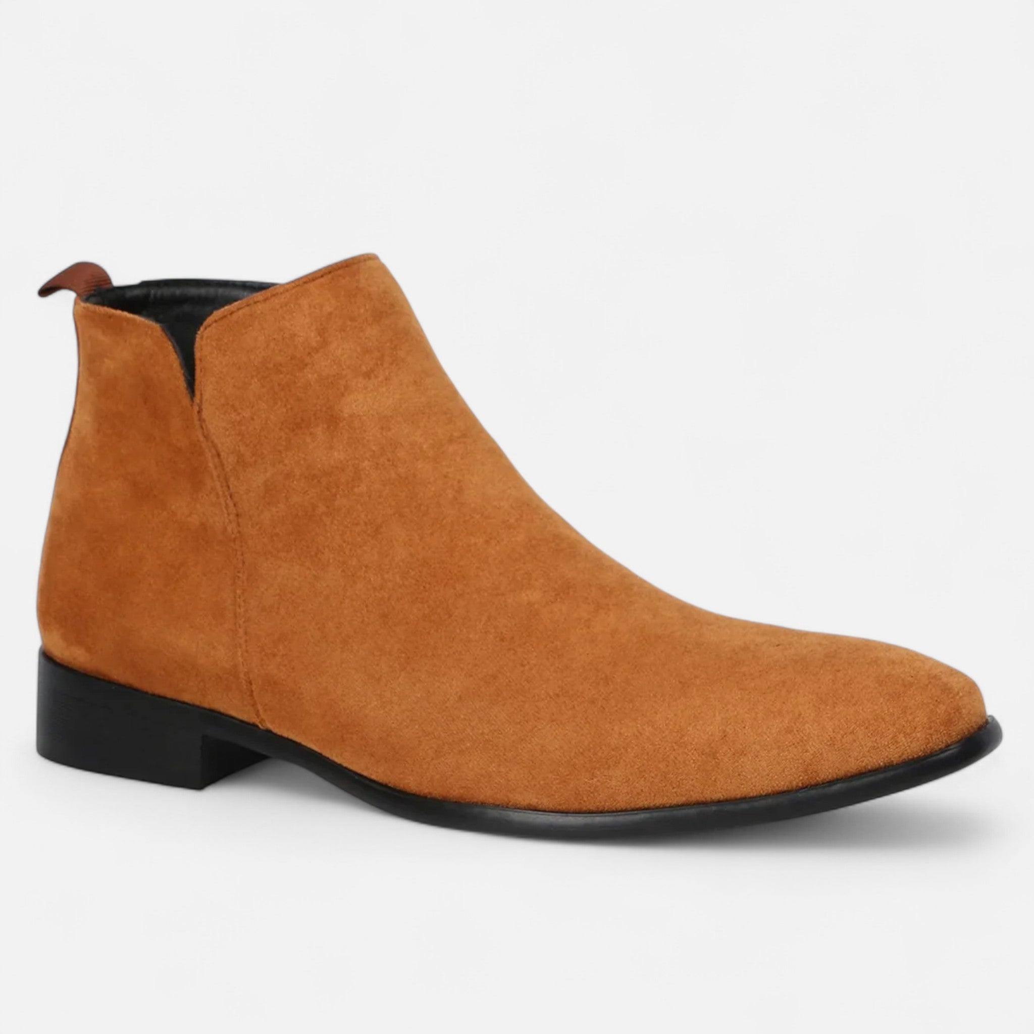 Men's Square-Toe Chelsea Boots – Durable PVC Slip-On Ankle Boots for Winter Style and Comfort 11