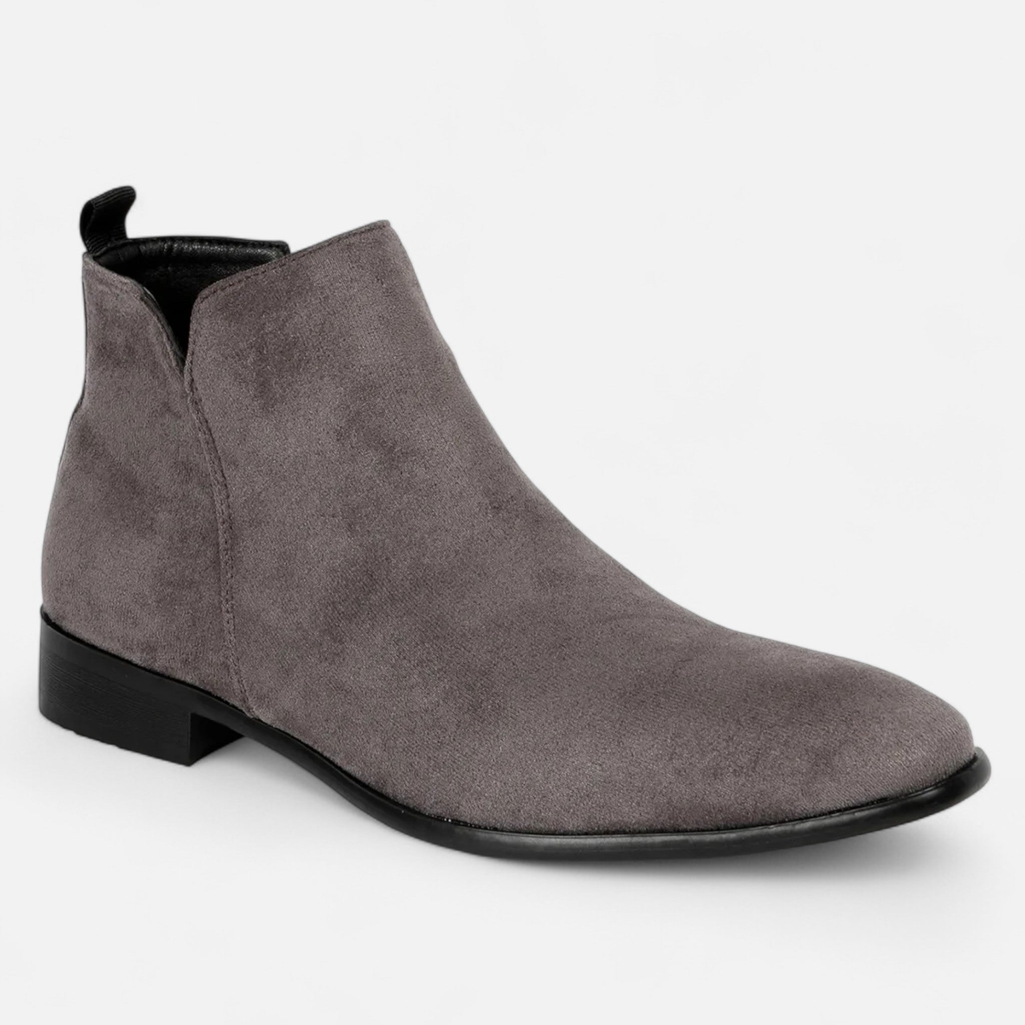 Men's Square-Toe Chelsea Boots – Durable PVC Slip-On Ankle Boots for Winter Style and Comfort 13