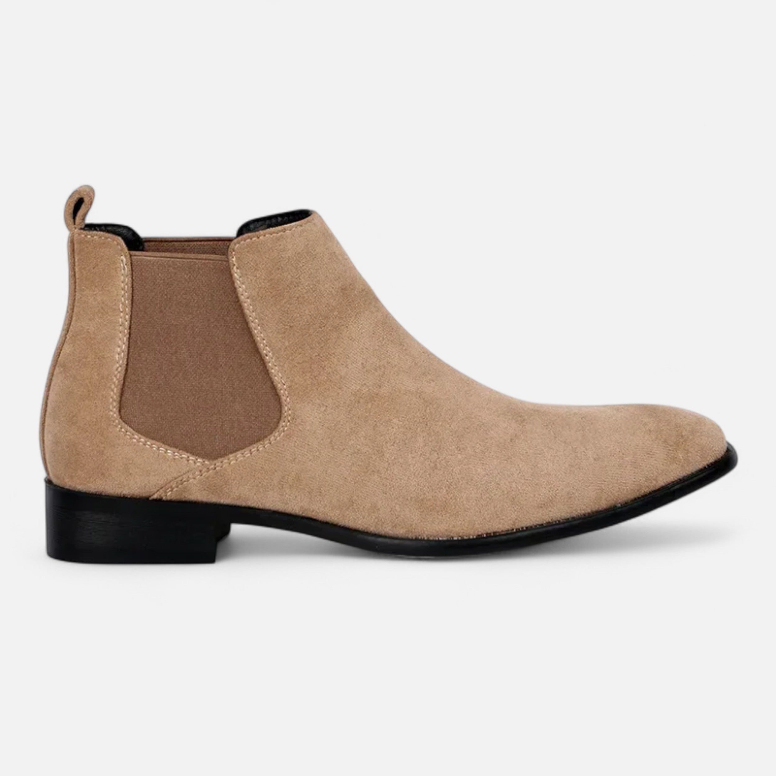 Men's Suede Chelsea Boots with Square Toe – Elegant Slip-On Design for Formal and Casual Wear 2