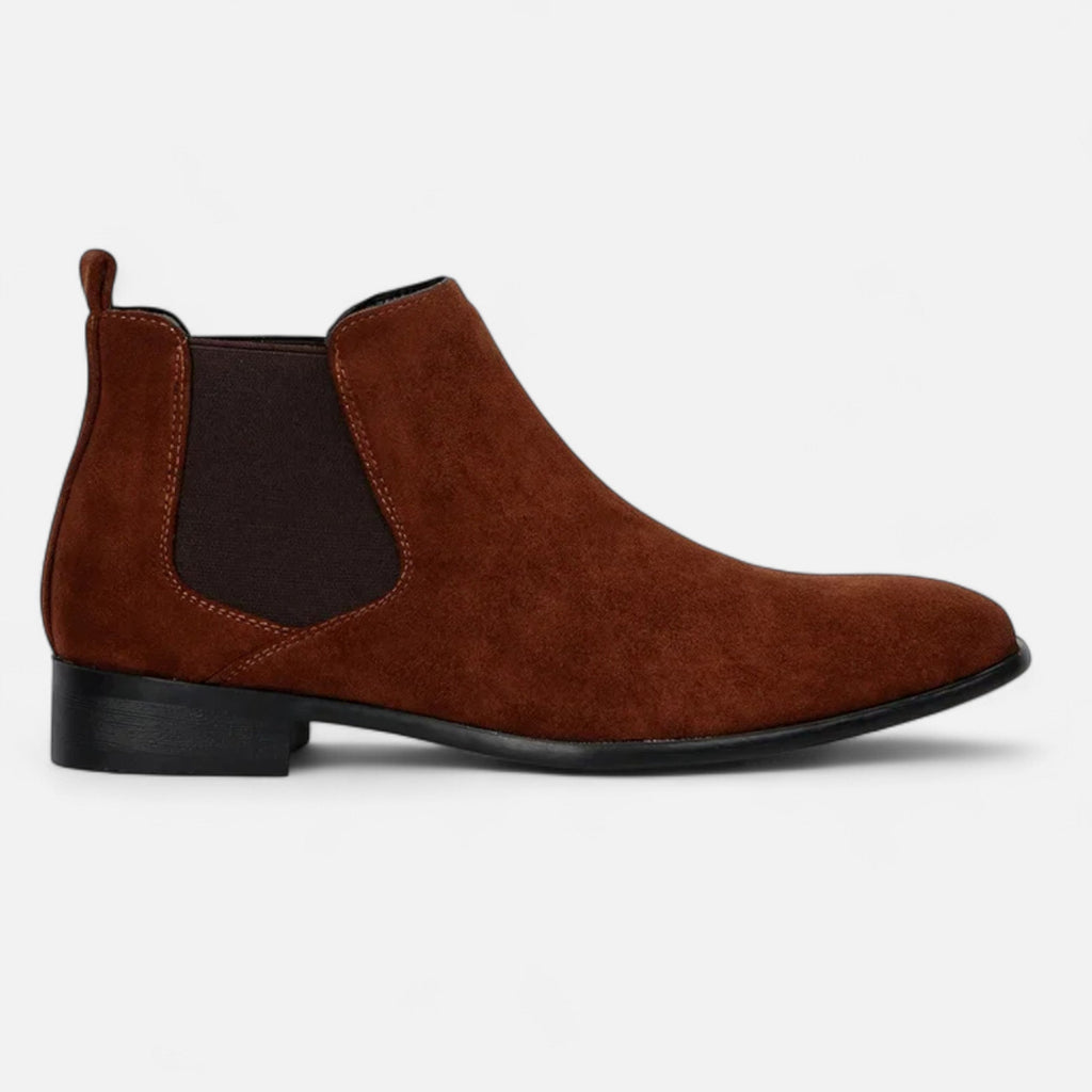 Men's Suede Chelsea Boots with Square Toe – Elegant Slip-On Design for Formal and Casual Wear 7